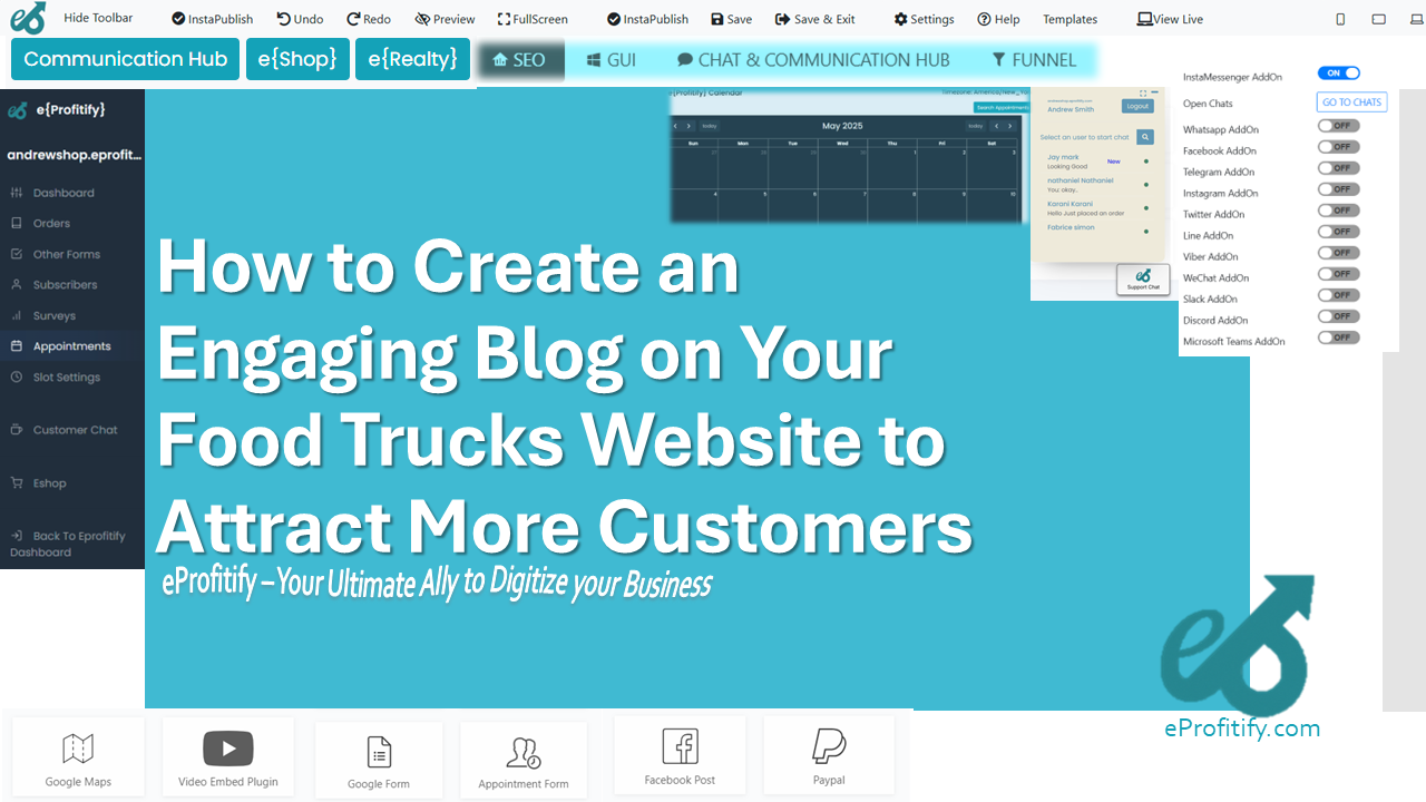 How to Create an Engaging Blog on Your Food Trucks Website to Attract More Customers